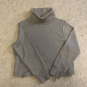 Zara High Collar Muted Grey Turtleneck